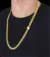 Cordão Grumet Oca 750 8MM - 70Cm - Banhado a Ouro 18K - comprar online