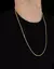 Cordão Peruano 3MM - 70Cm - Banhado a Ouro 18K