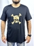 Camiseta Custom Skull Camo Preto