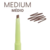 LÁPIS PARA SOBRANCELHAS + GEL FIXADOR COR 02 MEDIUM (MELU)- RUBY ROSE na internet