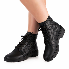 Bota Coturno Dakota Preta DA842 (2695) - Sheyla Bolsas