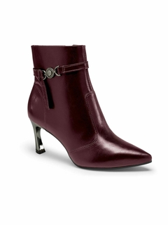 Bota Salto Fino Feminina Dakota Bordô D0322 (2737) - comprar online