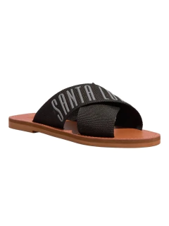 Rasteira Gorgurão Preto Santa Lolla 3427 - comprar online