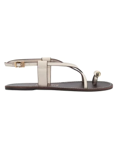 Rasteira Couro Santa Lolla Off white 3432 na internet