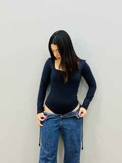Imagem do Body Manga Longa com Decote Quadrado 2797