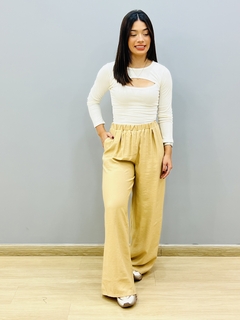 Calça Pantalona Twill 2776 - Sheyla Bolsas