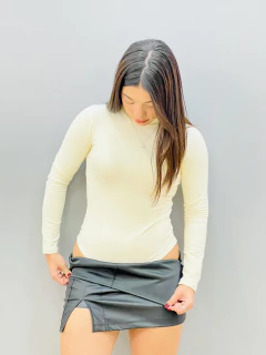 Body Manga Longa Gola Alta 2796 na internet