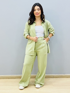 Conjunto Calça e Camisa em Linho 2761 - Sheyla Bolsas
