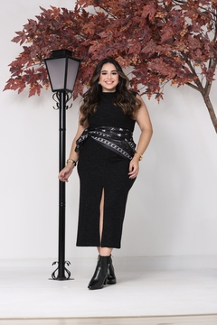 Conjunto Regata com Saia com Fenda 1834