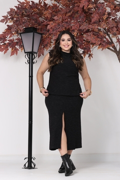 Conjunto Regata com Saia com Fenda 1834 - Sheyla Bolsas