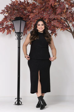 Conjunto Regata com Saia com Fenda 1834 - Sheyla Bolsas