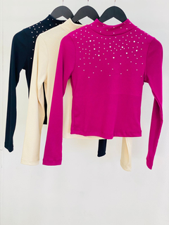 Blusa Manga Longa Brilhos 18423 - comprar online
