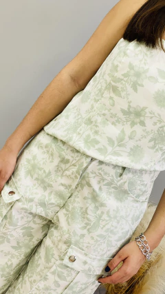Conjunto Estampado Com Calça Cargo Verde 3424 - Loja Fórmula