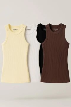Blusa Regata Básica Branco 3391 - comprar online