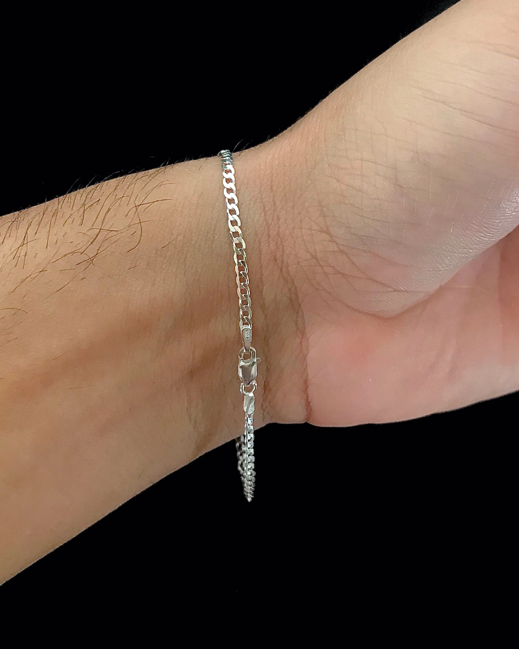 Pulseira grume escamada 2mm