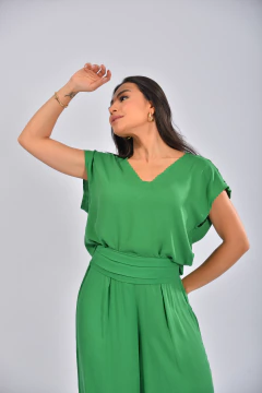 Blusa c/ Prega Dec. V na internet