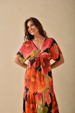 Vestido Viscose Barra Babado - Artti Rio