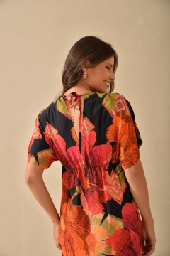 Imagem do Vestido Viscose Barra Babado