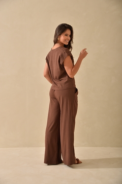 Blusa Decote V c/ Prega - comprar online