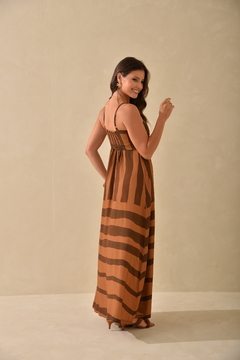 Vestido Viscose Ligia Fenda - loja online