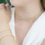 Choker Riviera Baguete Cristal Banho Ouro 18k