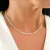 Choker Riviera Baguete Cristal Banho Ouro 18k - Julia Tarnoschi Semijoias