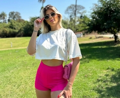 SHORTS ALFAIATARIA LARA - Pérola Rosa