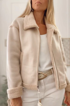 CAMPERA HARLEM CREAM - comprar online