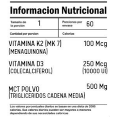 D3 + K2 (MK7) + MCT. GENOMYK - comprar online