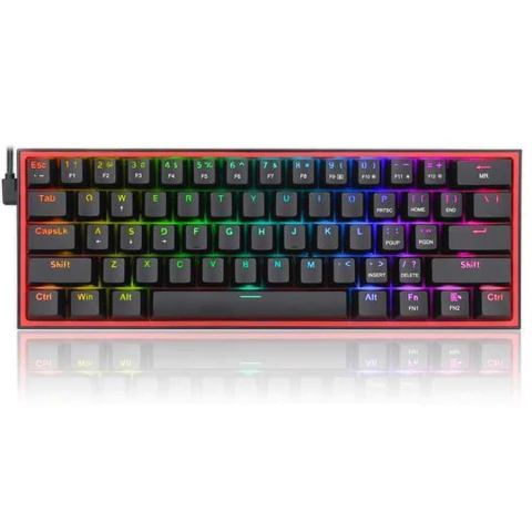 TECLADO REDRAGON FIZZ PRO K616 BLACK WIRELESS SWITCH RED RGB ESPAÑOL