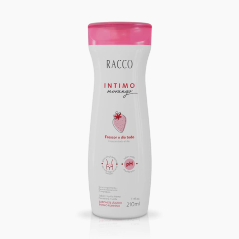 Sabonete Líquido Intimo Feminino Morango Racco, 210ml - comprar online