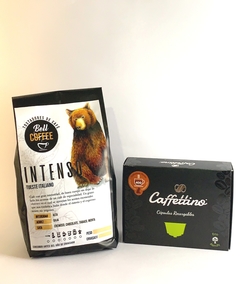 Capsulas recargables Dolcegusto x4 + 200gr Cafe