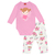 Conjunto Rosa Com Body Kyly Fadinha