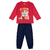 Conjunto Feminino Moletom Kyly Flanelado Gatinha Vermelho