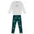 Conjunto Moletinho Kyly Borboleta Cinza/Verde