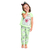 Pijama Kyly Verde Gatinha - loja online