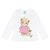 Pijama Kyly Em Malha Ursinha Branco/Rosa - comprar online
