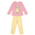 Pijama Kyly Em Malha Ursinha Rosa/Amarelo - comprar online