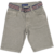 Bermuda Mania Kids Verde Militar Com Cinto