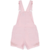 Jardineira Mania Kids Rosa Bordada - comprar online