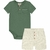 Conjunto Milon Verde Body e Bermuda Nature