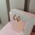 Brinco Argolinha Zircônias Pink M na internet