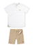Conjunto Charpey Bege Bata Linho na internet