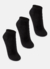 Meia Puket Cano Curto Preta 3 Pares - comprar online