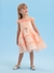 Vestido Petit Cherie Salmão de Tule
