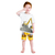 Pijama Kyly Amarelo Trator