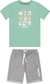 Conjunto Charpey Oceano Camiseta Em Malha Bermuda em Moletinho
