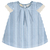 Vestido Milon Listrado Azul Young Com Calçinha