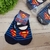 Meia Sapatilha Puket Azul Super Man na internet