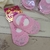 Meia Sapatilha Puket Rosa/Prata - comprar online